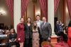 Senator Megan Dahle and her family on her first day sworn-in as a senator